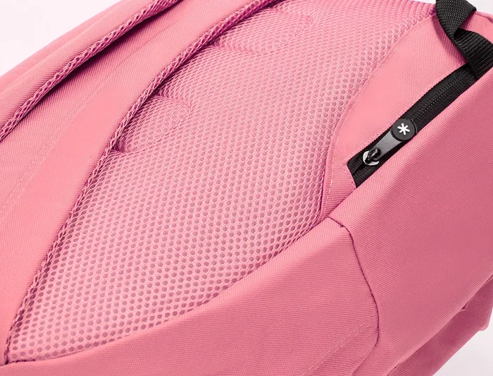 Antartik Mochila Coral con Asa y Bolsillos con Cremallera, Compartimento Portátil 14.1', Antirrobo, 310x160x410 mm