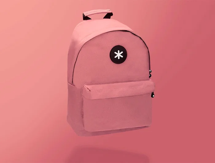 Antartik Mochila Coral con Asa y Bolsillos con Cremallera, Compartimento Portátil 14.1', Antirrobo, 310x160x410 mm