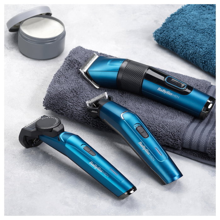 BaByliss Cortapelos Digital Japanese Steel E990E Negro y Verde Azulado