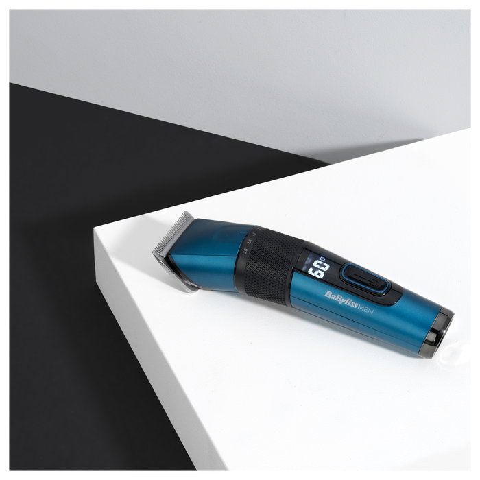 BaByliss Cortapelos Digital Japanese Steel E990E Negro y Verde Azulado