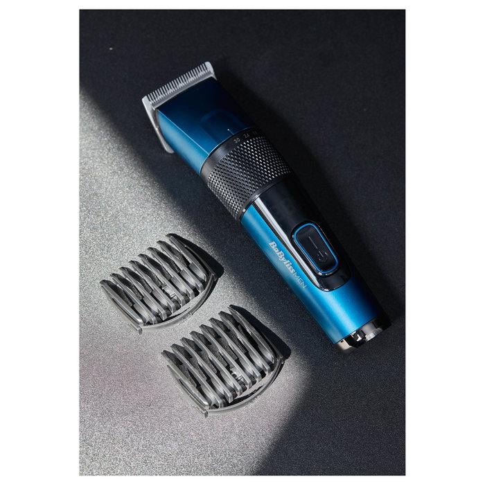 BaByliss Cortapelos Digital Japanese Steel E990E Negro y Verde Azulado