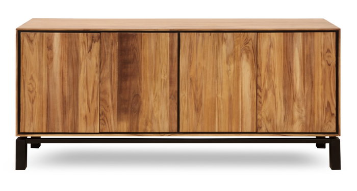 DKD Home Decor Buffet de Teca y Acacia Marrón