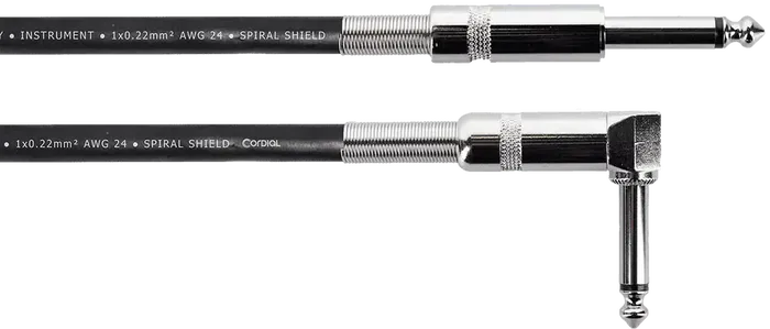 Cordial Cable de Guitarra Jack Recto/Acodado de 3 Metros