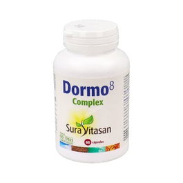 Sura Vitasan Dormo 8 Complex 60 Cápsulas - Fórmula para el Descanso Reparador con Melatonina y Magnesio