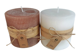 DKD Home Decor Set de Velas de Parafina 10x10x10 cm Surtido
