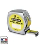 Stanley STA3253561331985 Cinta Métrica Powerlock Classic ABS 8 m, Recubrimiento Mylar, Gancho de 3 Remaches