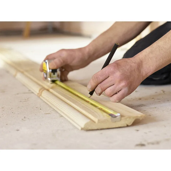 Stanley STA3253561331985 Cinta Métrica Powerlock Classic ABS 8 m, Recubrimiento Mylar, Gancho de 3 Remaches