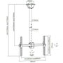 Soporte TV Techo Techly ICA-CPLB 946L 70" 37"