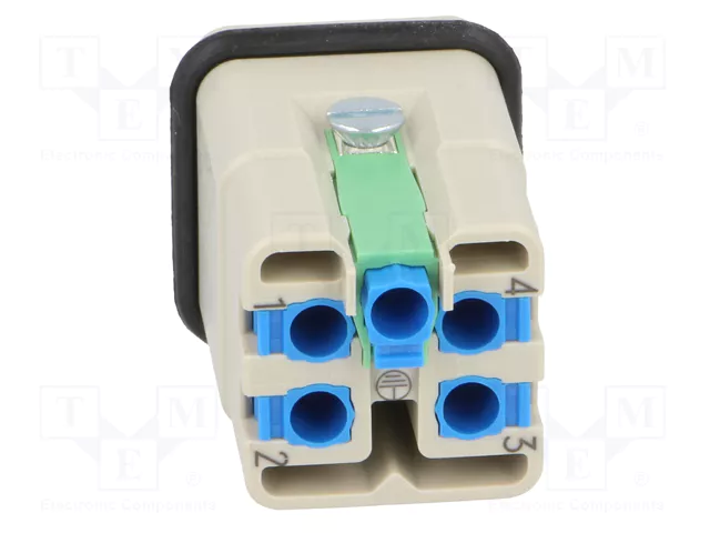 HARTING Han 4A-M-QL Plantilla de contacto macho Han® A