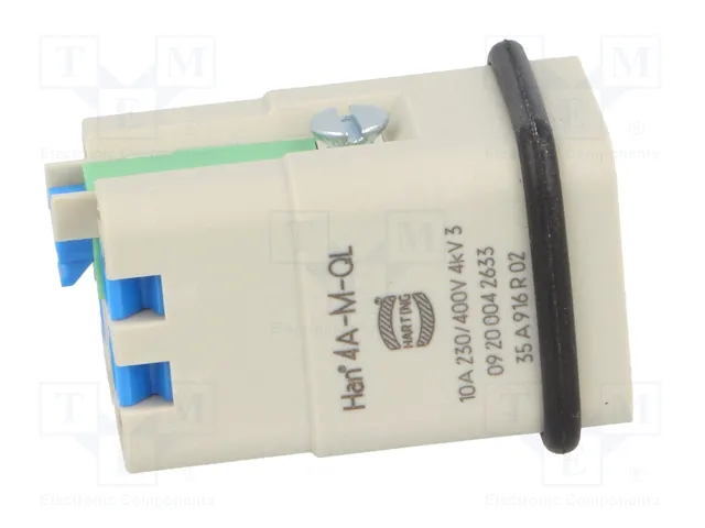 HARTING Han 4A-M-QL Plantilla de contacto macho Han® A