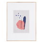 Cuadro Abstracto 2/M Madera Impreso 60 X 3 X 80 cm (Set de 2)