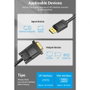 Adaptador Thunderbolt a Gigabit Ethernet Vention HBLBI Negro 3 m