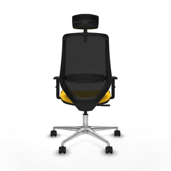 PIQUERAS Y CRESPO Silla de oficina Mardos con Mecanismo Sincro, Amarillo y Negro