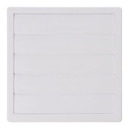 Edm Rejilla Ventilación Cuadrada Empotrable Lamas Móviles 170x170mm ø120mm ABS Blanca