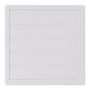 Edm Rejilla Ventilación Cuadrada Empotrable Lamas Móviles 170x170mm ø120mm ABS Blanca