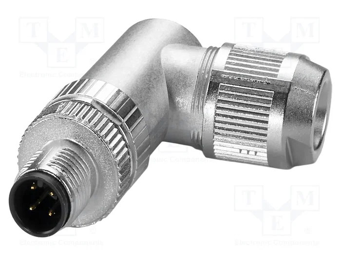 PHOENIX CONTACT Conector M12 de 4 pines, angular, IP65 PHOENIX CONTACT Conector M12 de 4 pines, angular, IP65