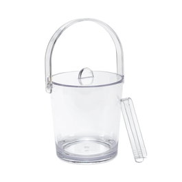 Impulse Enterprises CAPRI CUBO HIELO TRANSPARENTE, Modelo Cubo Hielo en Polietileno, 29.9 cm de Alto, 19.7 cm de Diámetro