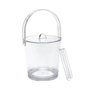 Impulse Enterprises Capri Cubo Hielo, Recipiente de Polietileno Transparente, 29.9 cm de Alto x 19.7 cm de Diámetro