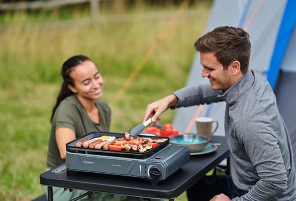 CAMPINGAZ Plancha Bistro Grill, 1900W, para uso en camping y exterior