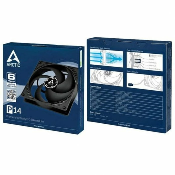 ARCTIC P14 Ventilador de 14 cm Negro