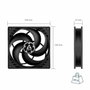 ARCTIC P14 Ventilador de 14 cm Negro