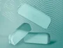 Antartik Estuche Portatodo Prisma Silicona Soft Rectangular Verde Menta