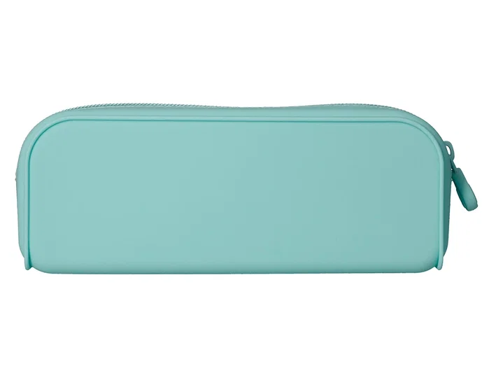 Antartik Estuche Portatodo Prisma Silicona Soft Rectangular Verde Menta
