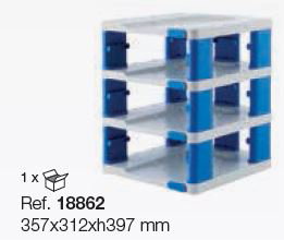 Torre para contenedor con tapa GN 1/2