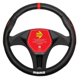 Momo Funda de Volante 014 Supergrip Negro-Rojo S