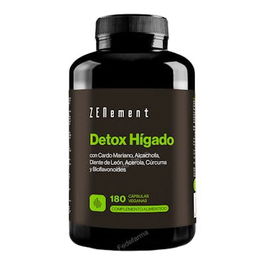 ZENEMENT Detox Hígado 180 Cápsulas - Apoya la Digestión y la Eliminación de Toxinas, Fórmula Vegana y Sin Gluten