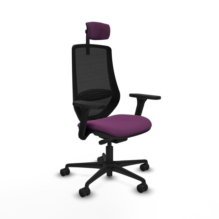 PIQUERAS Y CRESPO Silla de oficina Mardos con mecanismo Sincro/Traslack, Morado y Negro PIQUERAS Y CRESPO Silla de oficina Mardos con mecanismo Sincro/Traslack, Morado y Negro