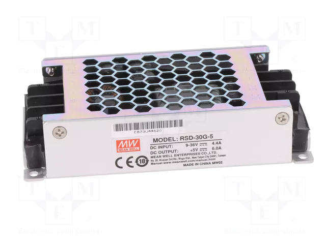 MEAN WELL RSD-30G-5 Convertidor DC/DC 30W 5VDC 6A MEAN WELL RSD-30G-5 Convertidor DC/DC 30W 5VDC 6A