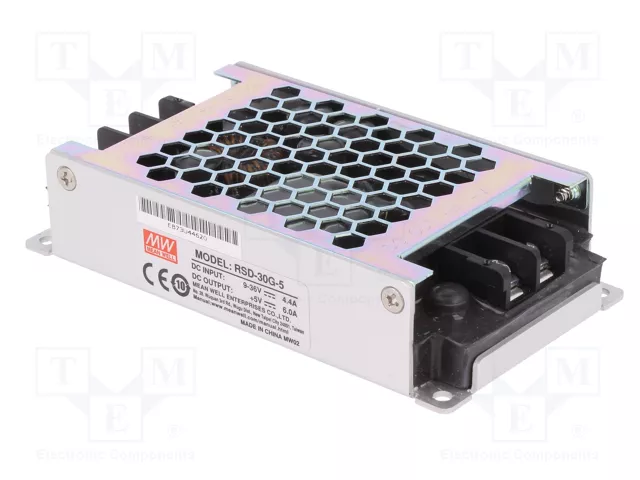 MEAN WELL RSD-30G-5 Convertidor DC/DC 30W 5VDC 6A MEAN WELL RSD-30G-5 Convertidor DC/DC 30W 5VDC 6A