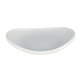 1946 Fuente Oval Curva Blanca