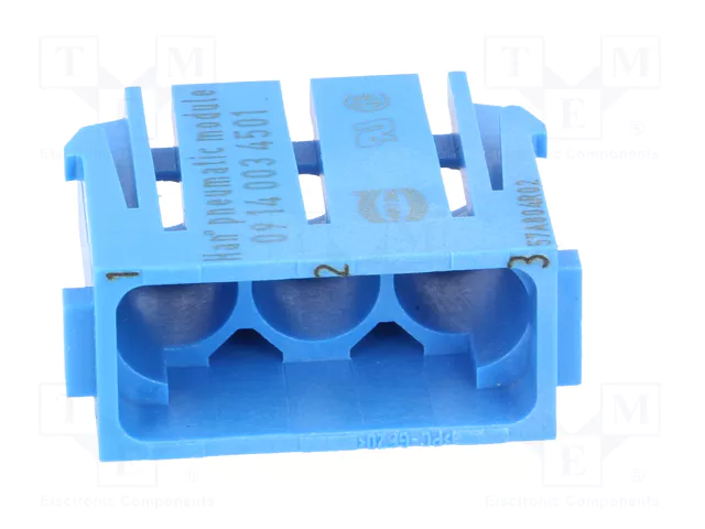 HARTING Módulo neumático Han-Modular® macho-hembra de 3 vías HARTING Módulo neumático Han-Modular® macho-hembra de 3 vías