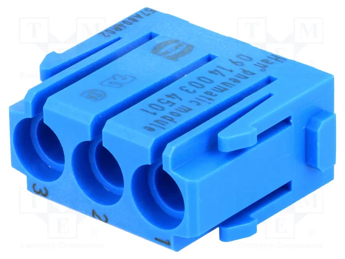 HARTING Módulo neumático Han-Modular® macho-hembra de 3 vías HARTING Módulo neumático Han-Modular® macho-hembra de 3 vías