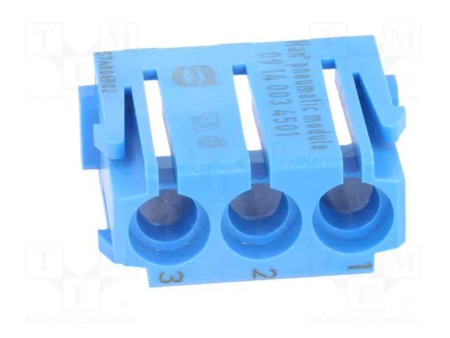 HARTING Módulo neumático Han-Modular® macho-hembra de 3 vías HARTING Módulo neumático Han-Modular® macho-hembra de 3 vías