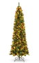 DKD Home Decor Snowy red forest Árbol de Navidad Tradicional Verde 70 x 150 x 70 cm Desmontable con 170 LED