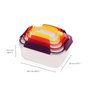 Joseph Joseph Nest Lock Juego de 8 Recipientes para Alimentos Multicolor