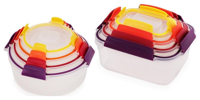Joseph Joseph Nest Lock Juego de 8 Recipientes para Alimentos Multicolor