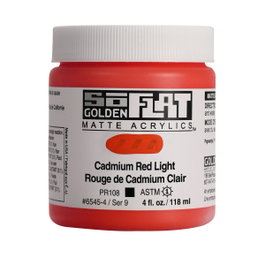 Golden SoFlat Acrílico Cadmio Rojo Claro 118 ml
