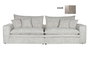 DKD Home Decor Sofá Lino Pluma Blanco 296x99x100