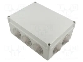 SEZ DK Caja de conexiones gris IP55 190x70x140mm