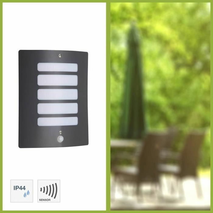 Brilliant Aplique de exterior con detector TODD - E27 - Antracita Brilliant Aplique de exterior con detector TODD - E27 - Antracita