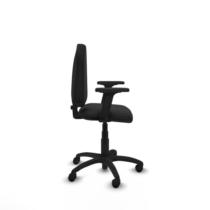 PIQUERAS Y CRESPO Silla de oficina Aýna Negra con Brazos 2D PIQUERAS Y CRESPO Silla de oficina Aýna Negra con Brazos 2D