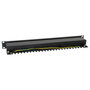 Equip Patch Panel 24 Puertos Categoría 6 (Cat6) Apantallado Color Negro