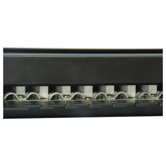 Equip Patch Panel 24 Puertos Categoría 6 (Cat6) Apantallado Color Negro
