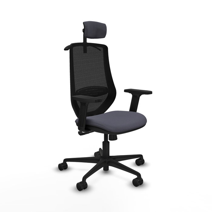 PIQUERAS Y CRESPO Silla de oficina Mardos con mecanismo Sincro, Gris oscuro y Negro PIQUERAS Y CRESPO Silla de oficina Mardos con mecanismo Sincro, Gris oscuro y Negro