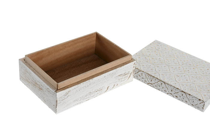 DKD Home Decor Set de 2 Joyeros Aylia Mango y Aluminio DKD Home Decor Set de 2 Joyeros Aylia Mango y Aluminio