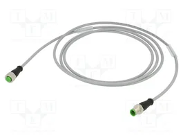 MURRELEKTRONIK Cable para sensores M12 macho recto a M12 hembra recto 2m